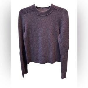 Rag & Bone Logan Deep Purple Cashmere Sweater Sz S